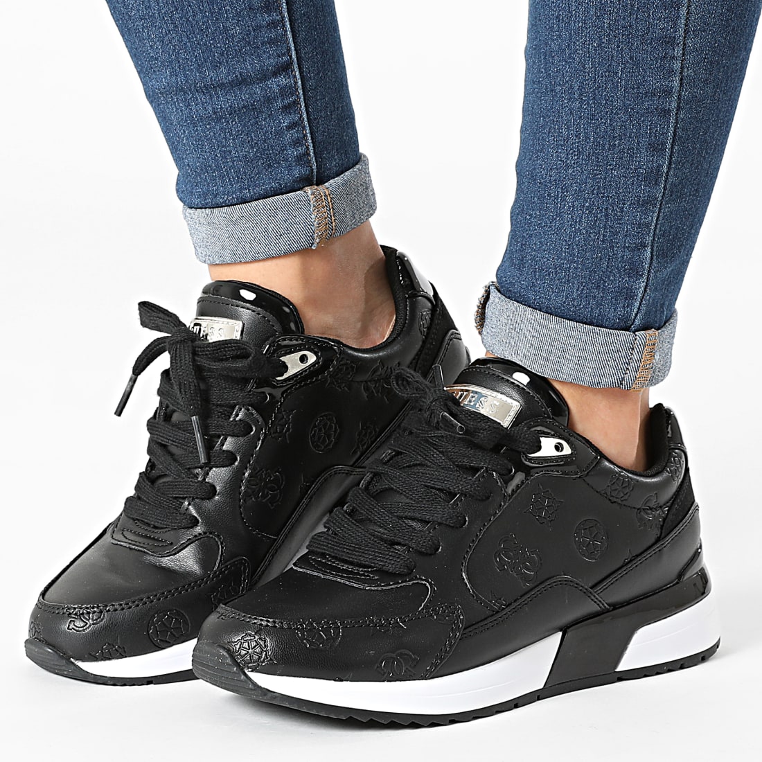 basket guess noir paillette