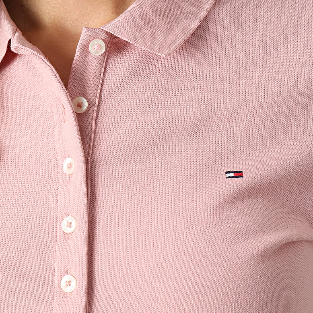 Tommy Hilfiger - Polo Manches Courtes Basic Tipped 0768 Rose 