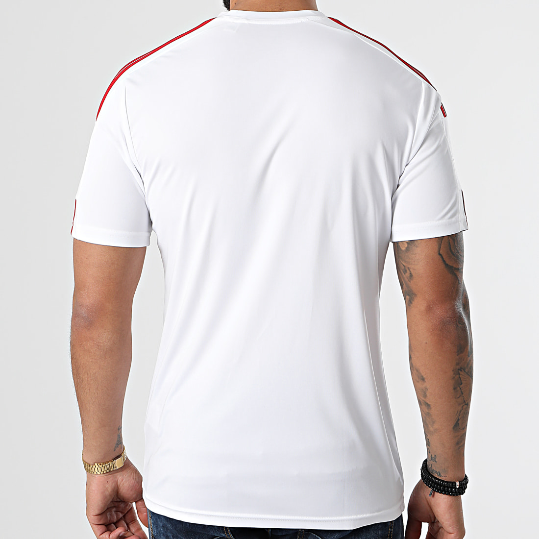 Adidas Performance - Tee Shirt De Sport A Bandes Squad 21 GN5725 Blanc -  LaBoutiqueOfficielle.com