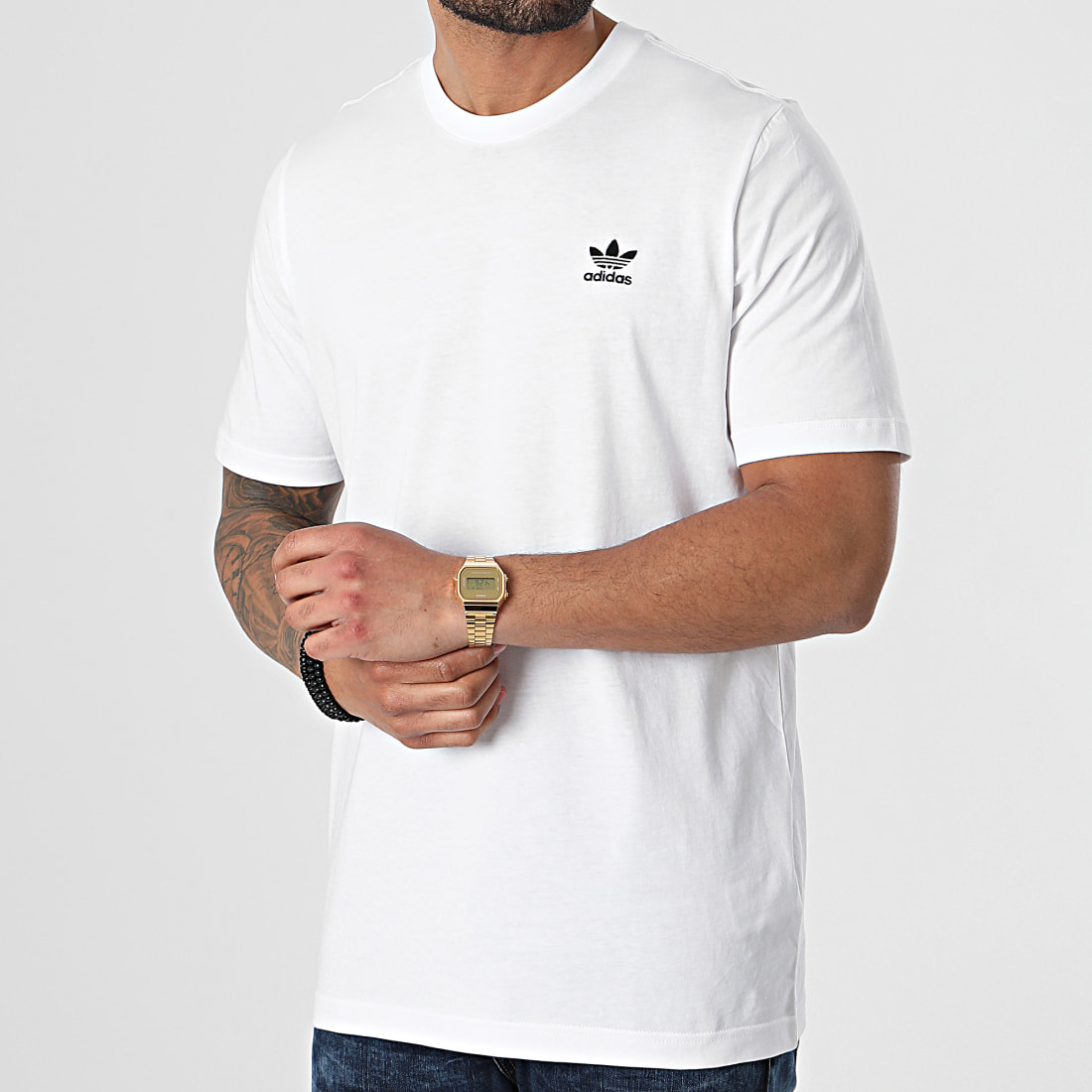 adidas - Tee Shirt Essential GN3415 Blanc - LaBoutiqueOfficielle.com