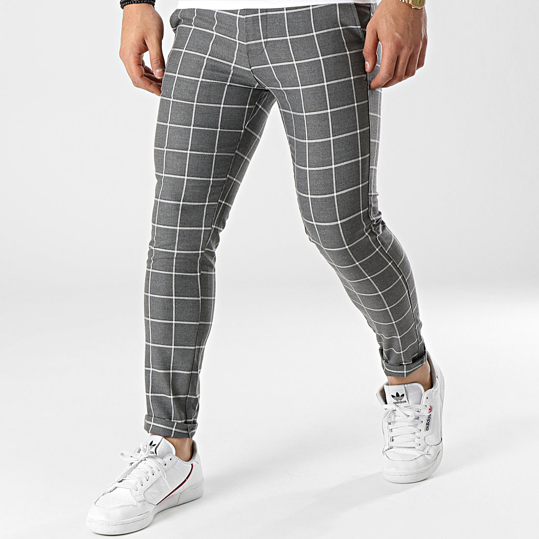 Uniplay Pantalon A Carreaux 12 Gris Chin LaBoutiqueOfficielle
