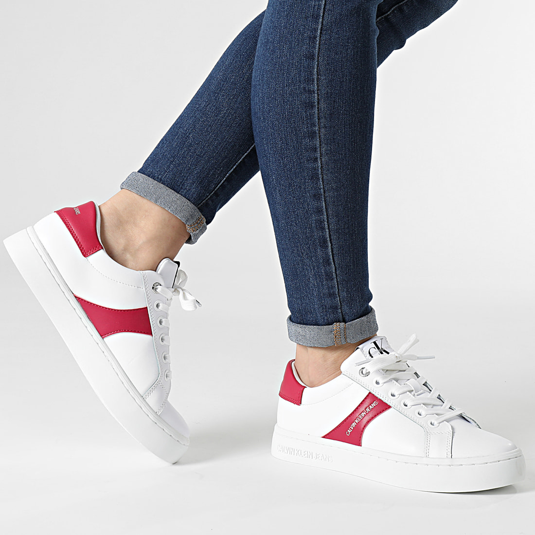 calvin klein chunky cupsole lace up
