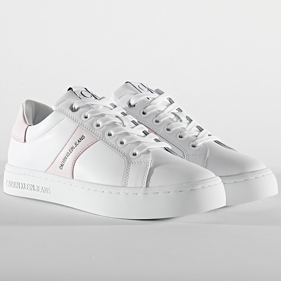 calvin klein cupsole sneaker lace up