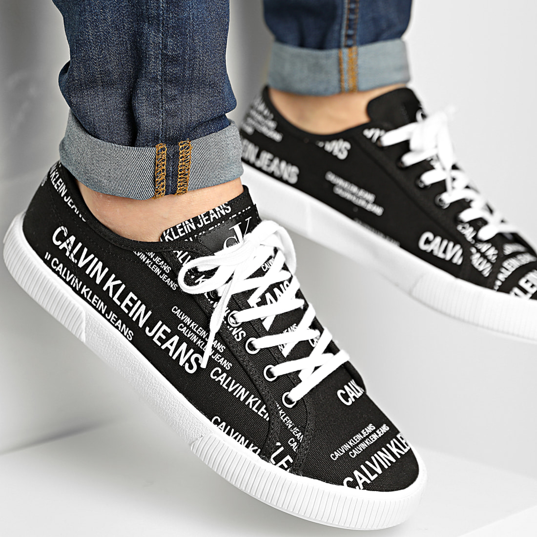calvin klein vulcanized lace up
