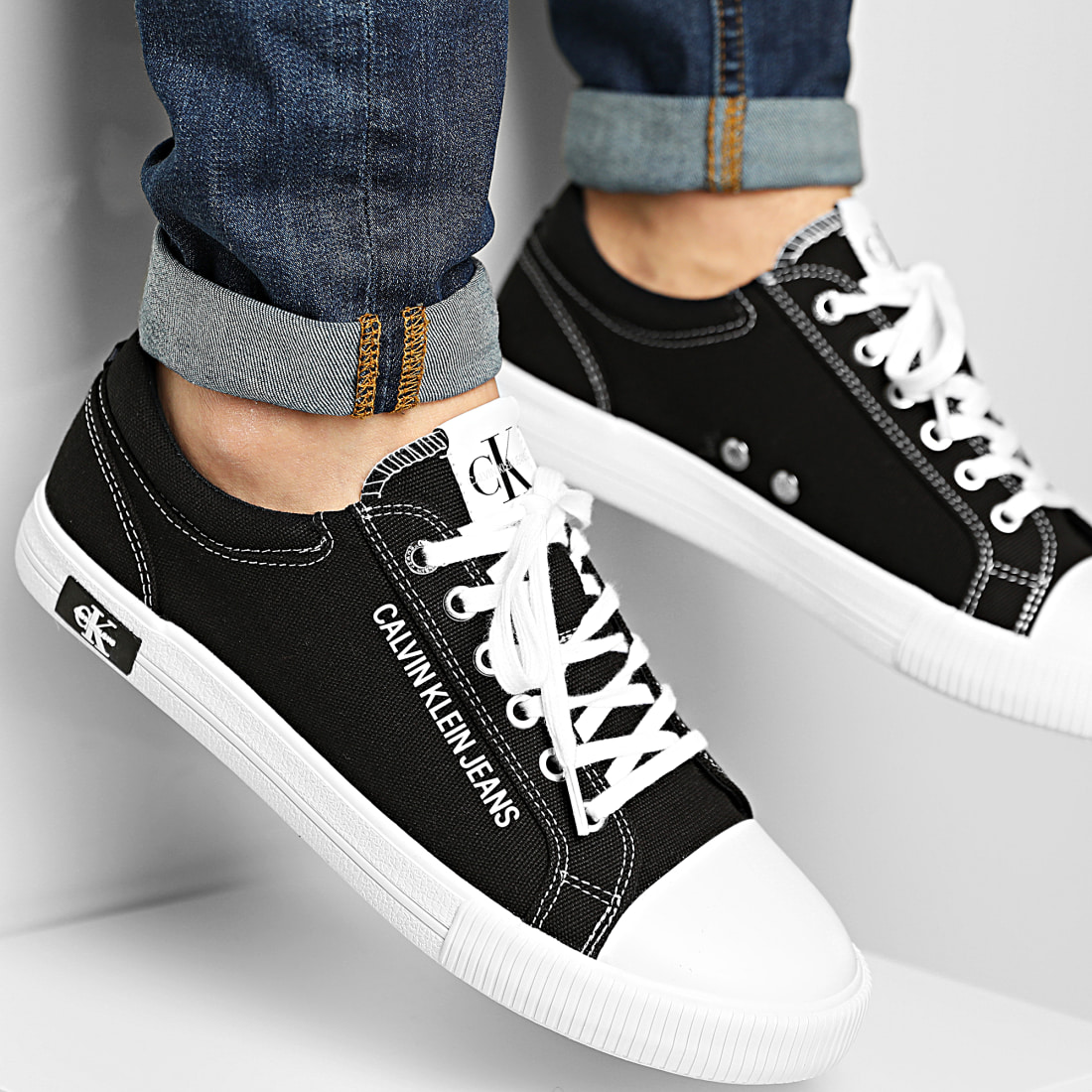 calvin klein vulcanized lace up
