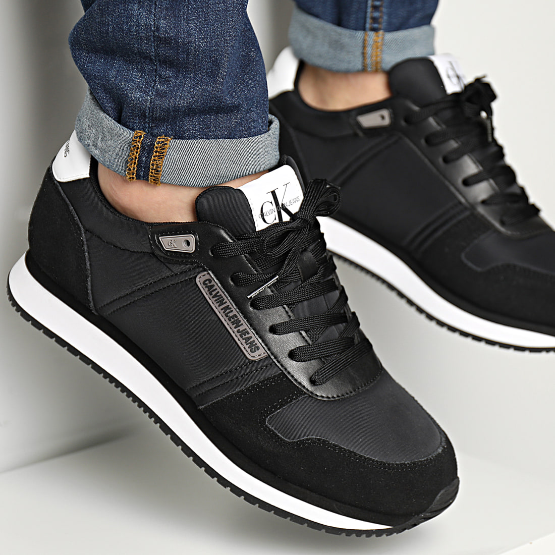 calvin klein runner lace up