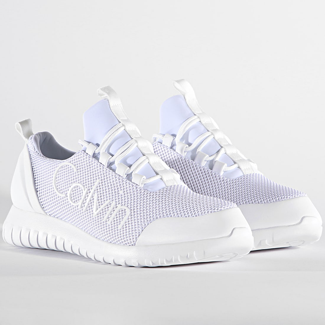calvin klein jeans rosilee runner trainers in white
