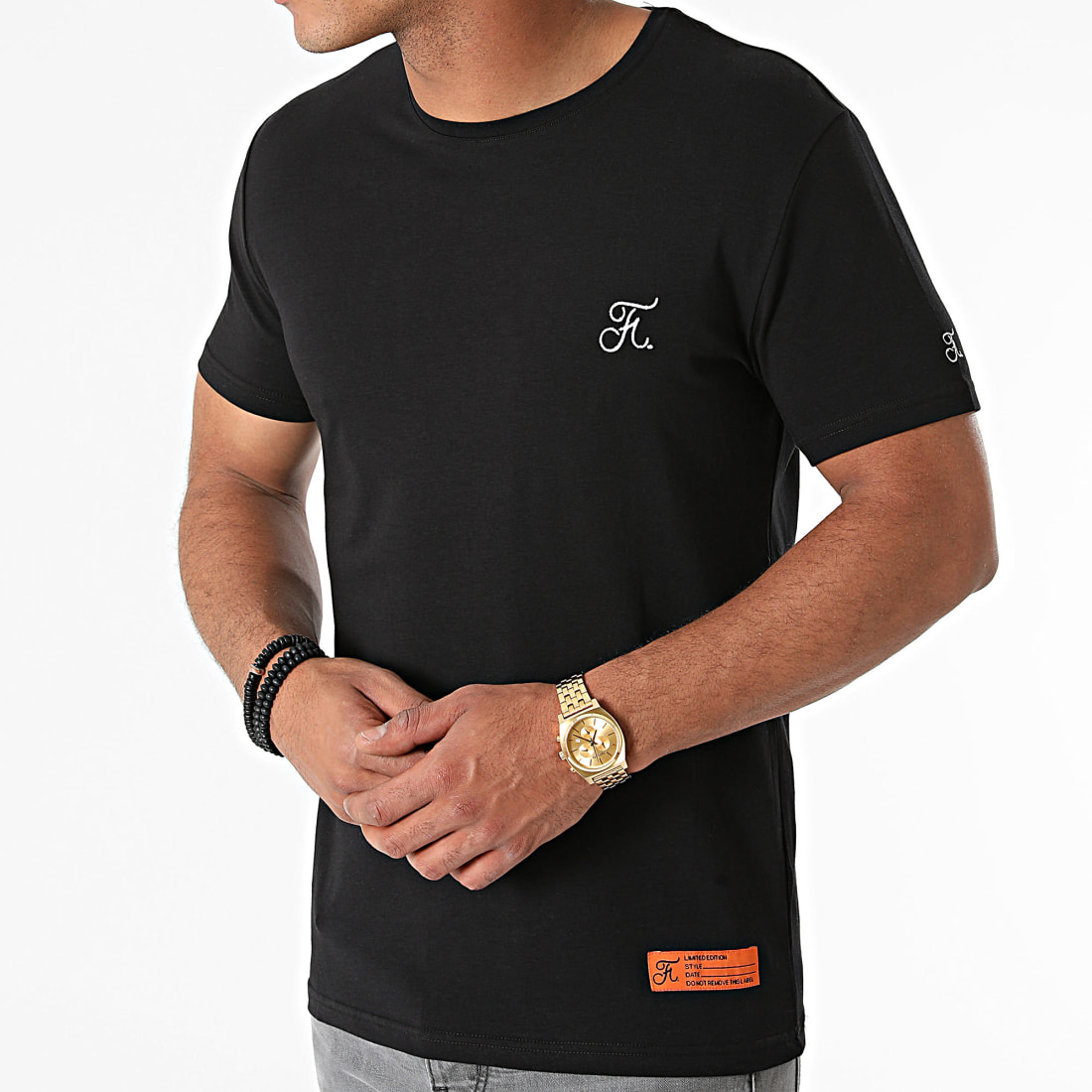 Final Club Tee Shirt Premium Fit Avec Broderie 697 Noir