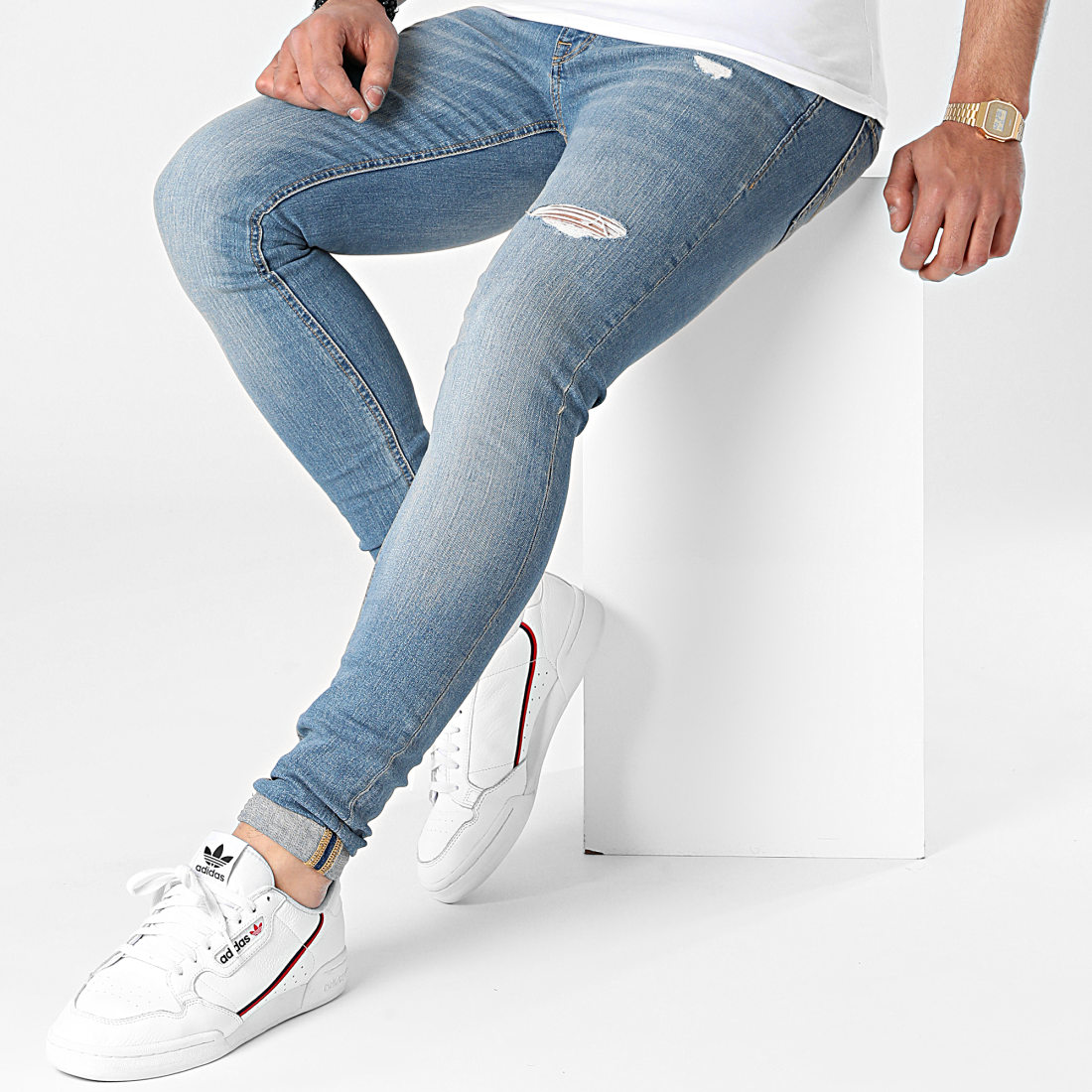 Jack And Jones Jean Skinny Tom Original Bleu Denim