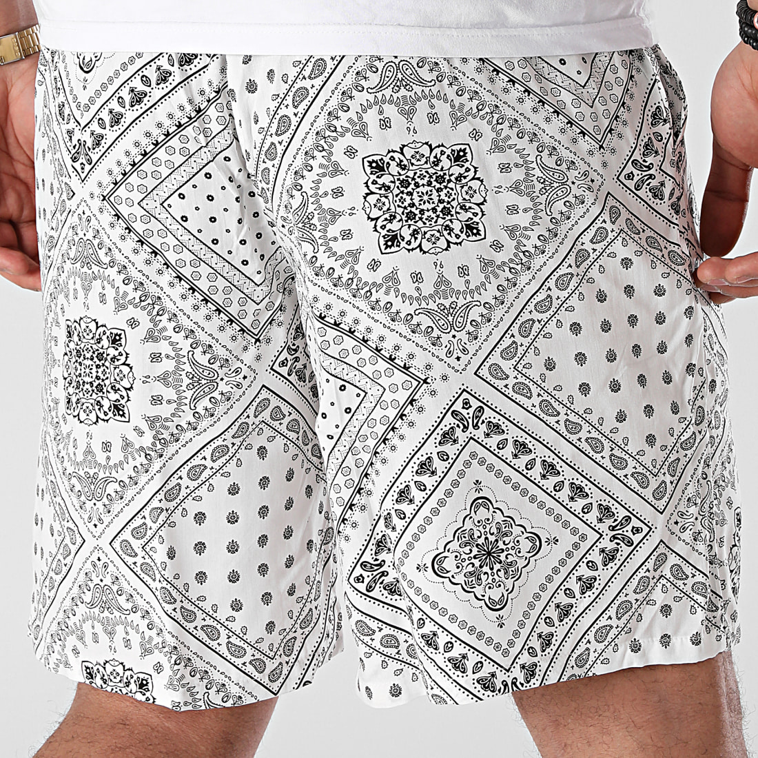 Sixth June Short Jogging M22396VST Blanc Bandana