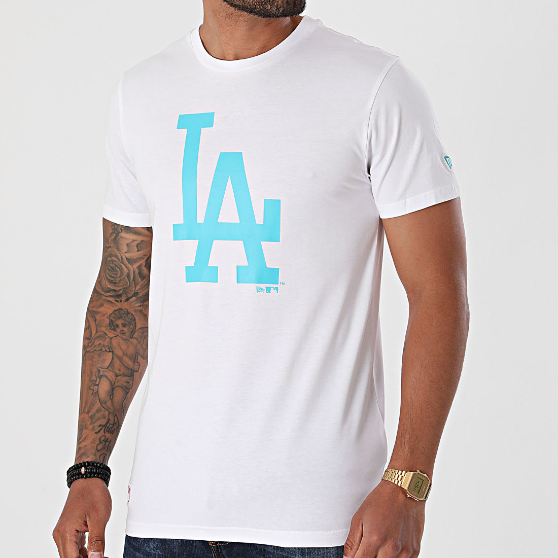 New Era Tee Shirt MLB Seasonal Team Logo Los Angeles Dodgers 12720141