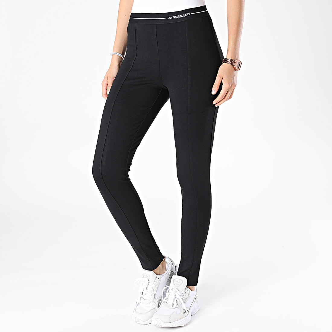 Calvin Klein - Legging Femme Milano Logo 6242 Noir -  LaBoutiqueOfficielle.com