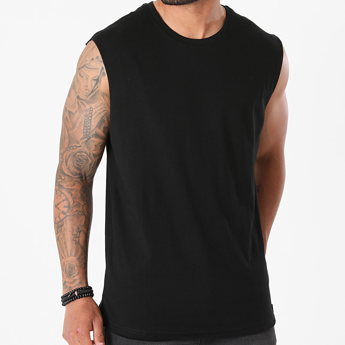 Urban Classics Tee Shirt Sans Manches Open Edge TB1562 Noir