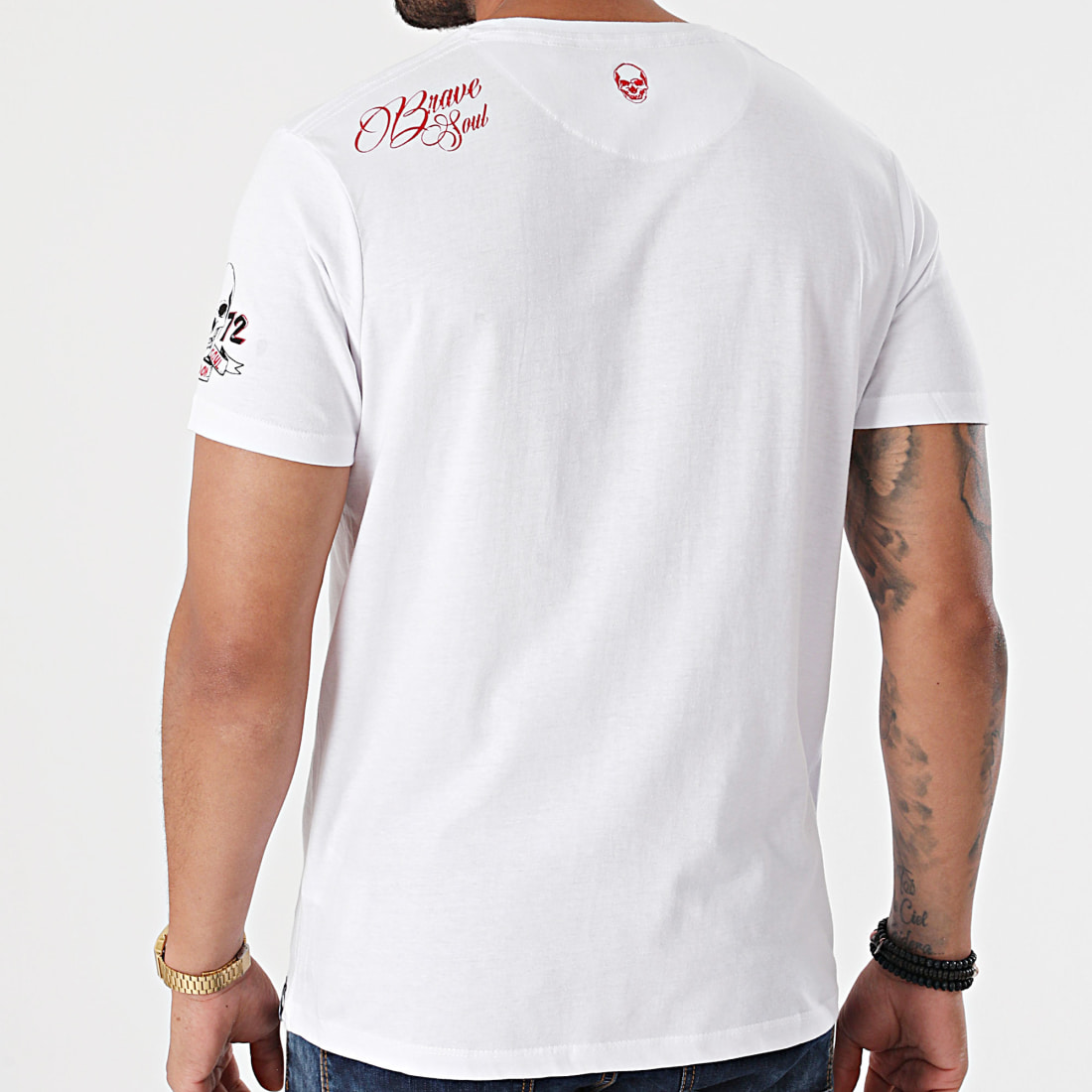 Brave Soul Tee Shirt Apogee Blanc