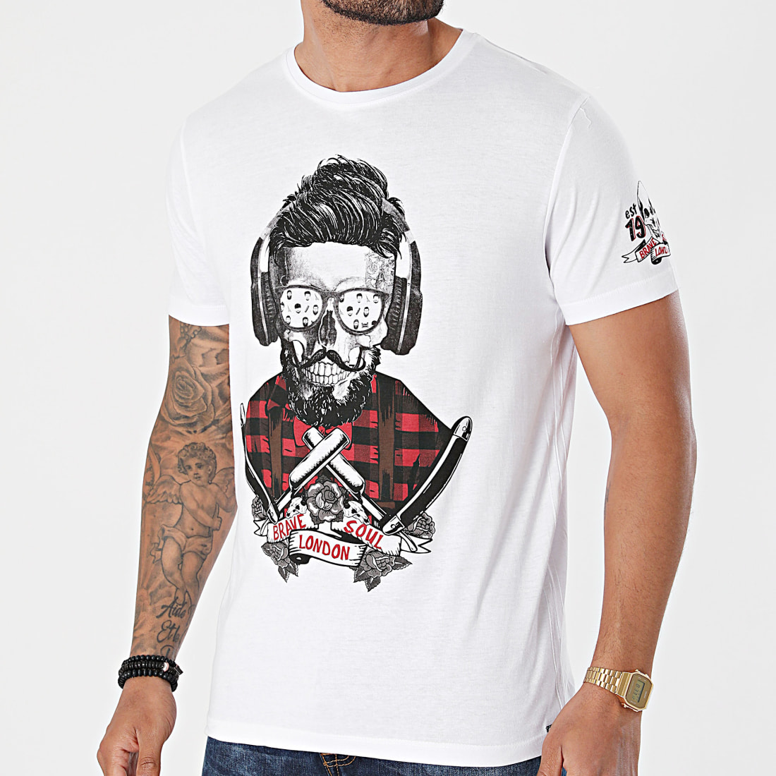 Brave Soul Tee Shirt Apogee Blanc