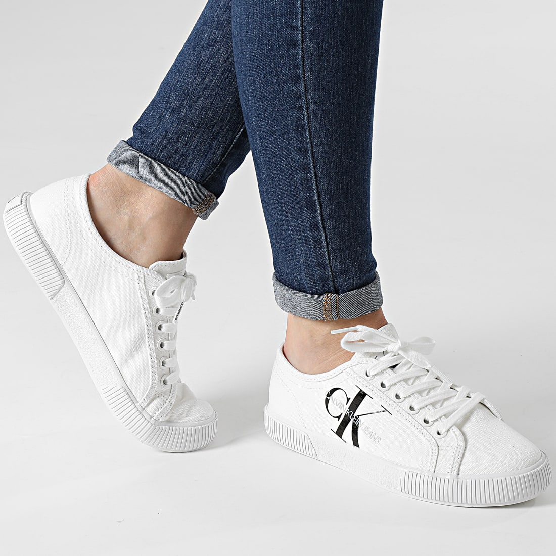 Sneaker damen weiß calvin klein clearance