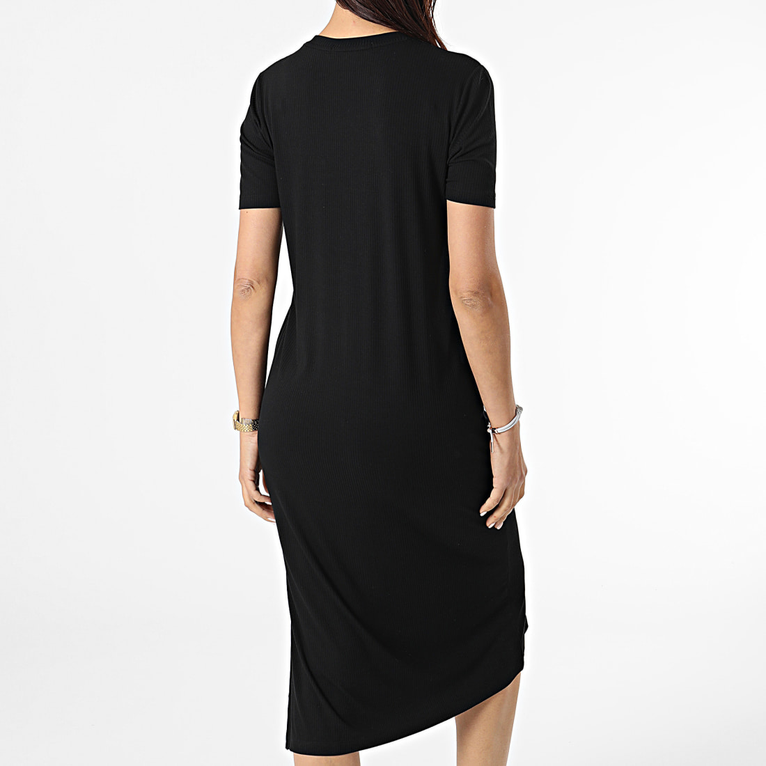Calvin Klein Robe Femme Rib Maxi 6273 Noir