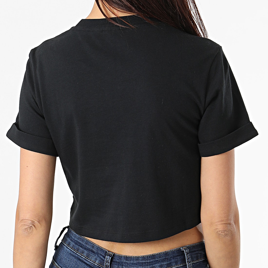 Adidas Originals - Tee Shirt Crop Femme H37882 Noir -  LaBoutiqueOfficielle.com