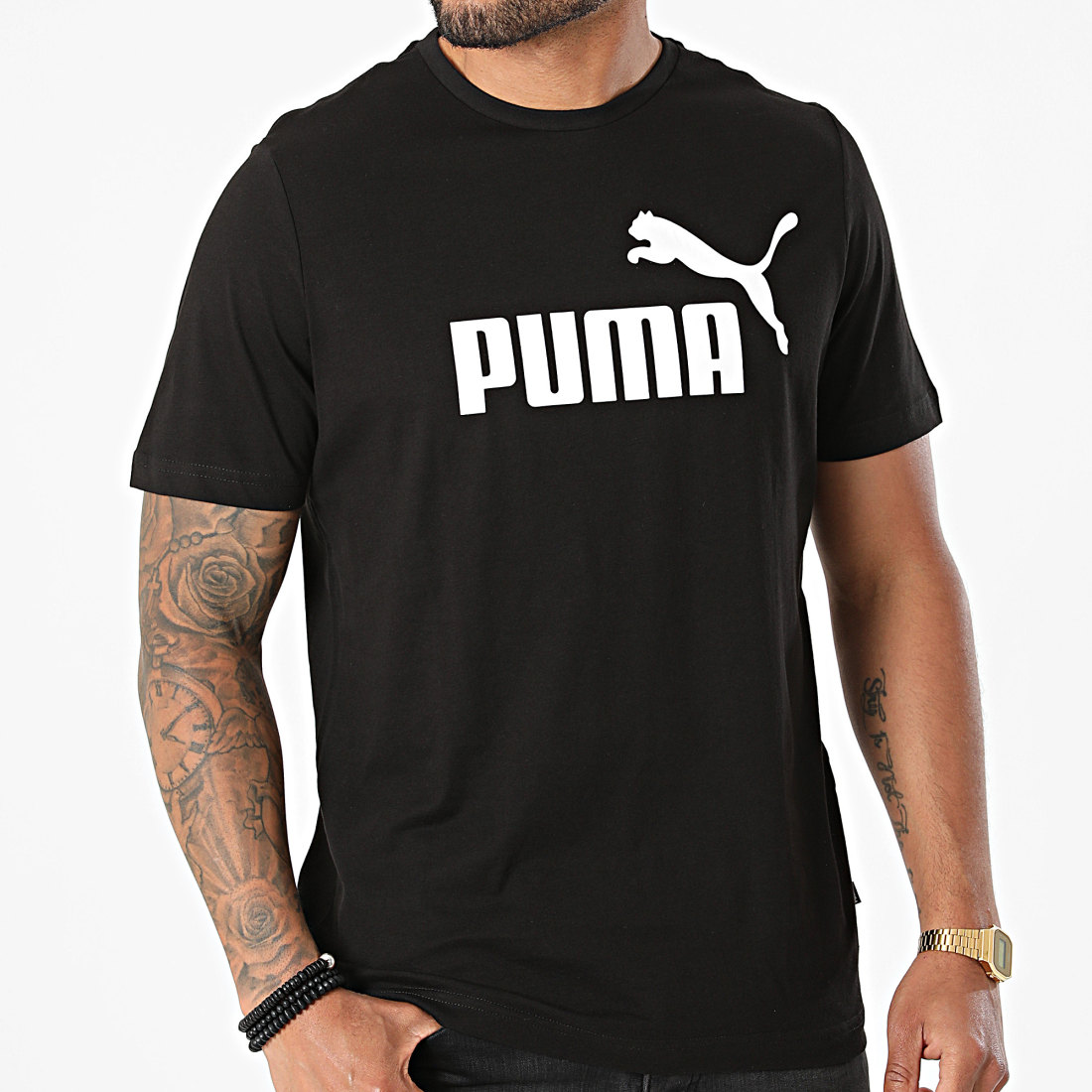 Puma - Tee Shirt Essential Logo Noir - LaBoutiqueOfficielle.com