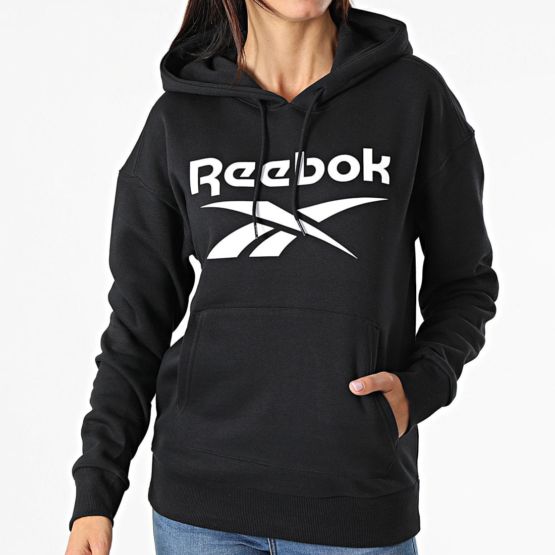 Reebok - Sweat Capuche Femme Reebok Identity Big Logo GS9392 Noir -  LaBoutiqueOfficielle.com