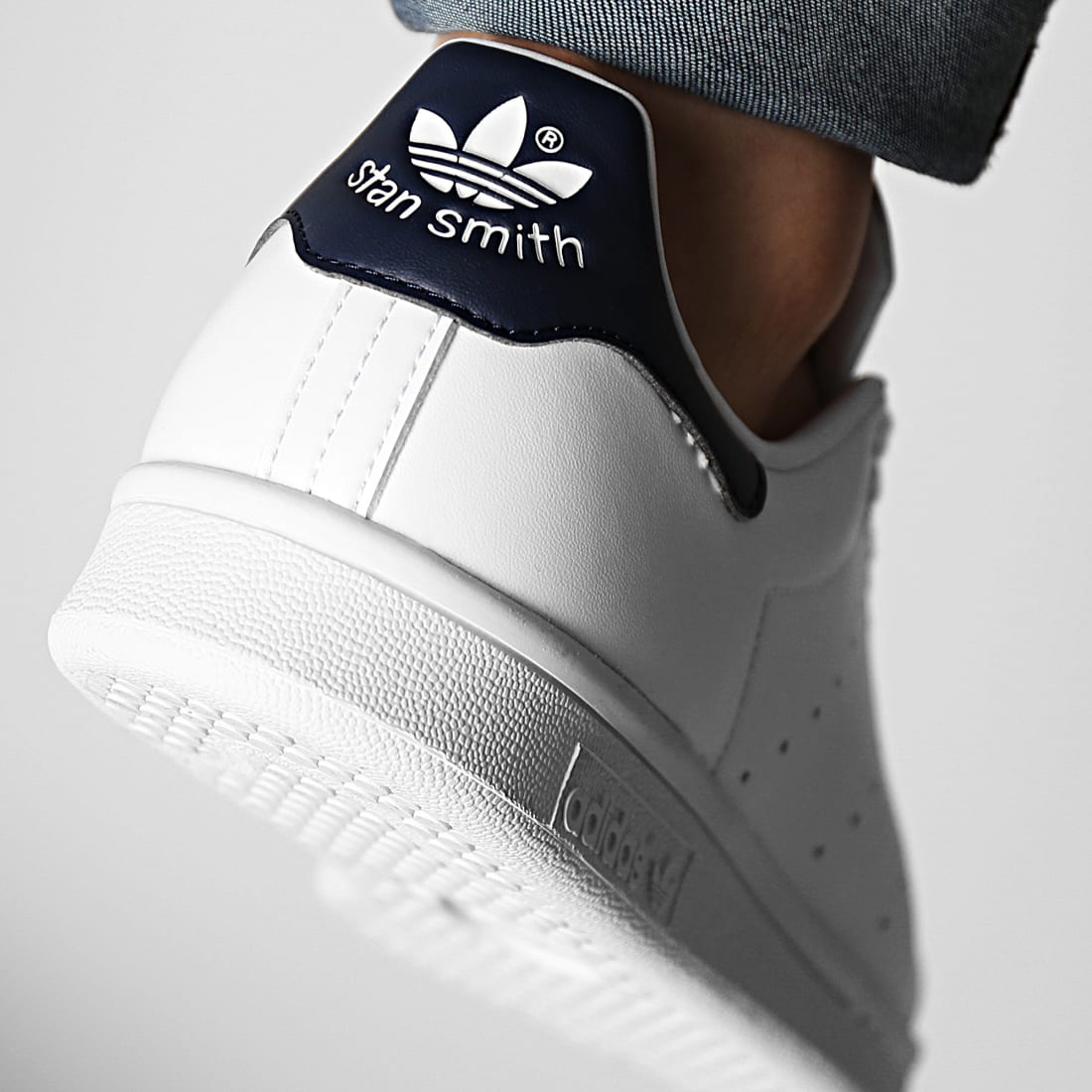 Adidas Originals - Baskets Stan Smith FX5501 Footwear White Core Navy - LaBoutiqueOfficielle.com