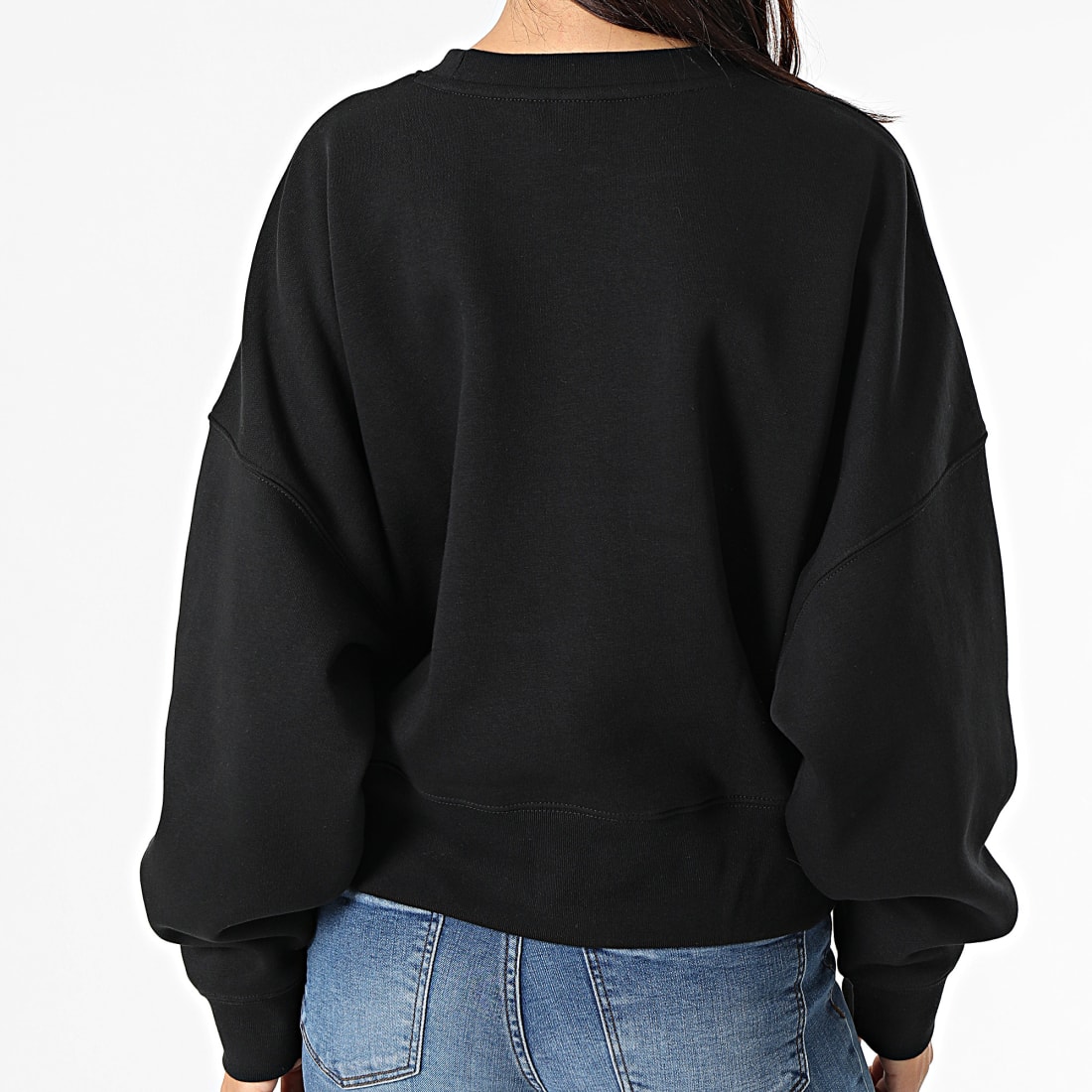 Adidas Originals - Sweat Crewneck Femme H06660 Noir - LaBoutiqueOfficielle.com