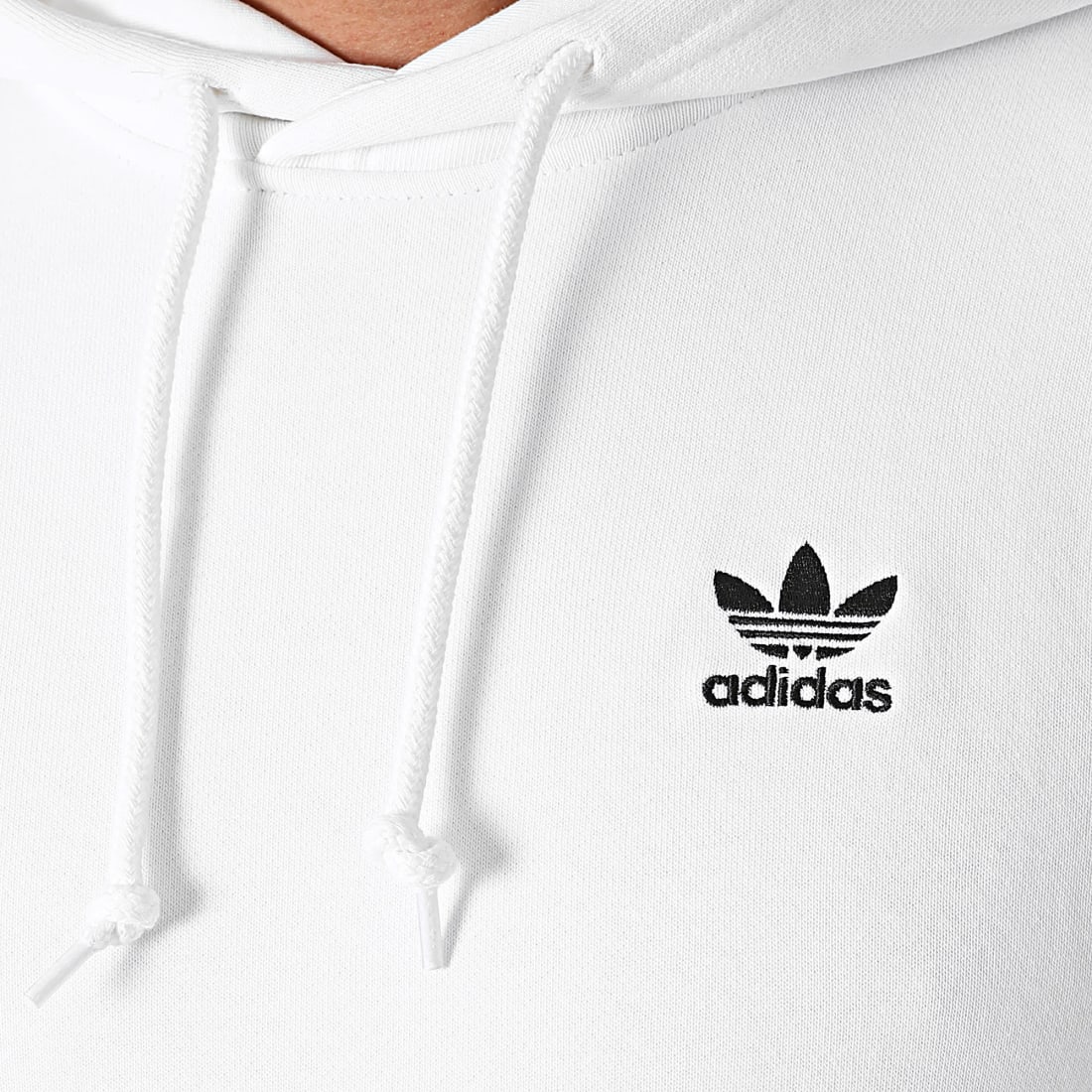 adidas - Sweat Capuche Essential H34654 Blanc - LaBoutiqueOfficielle.com