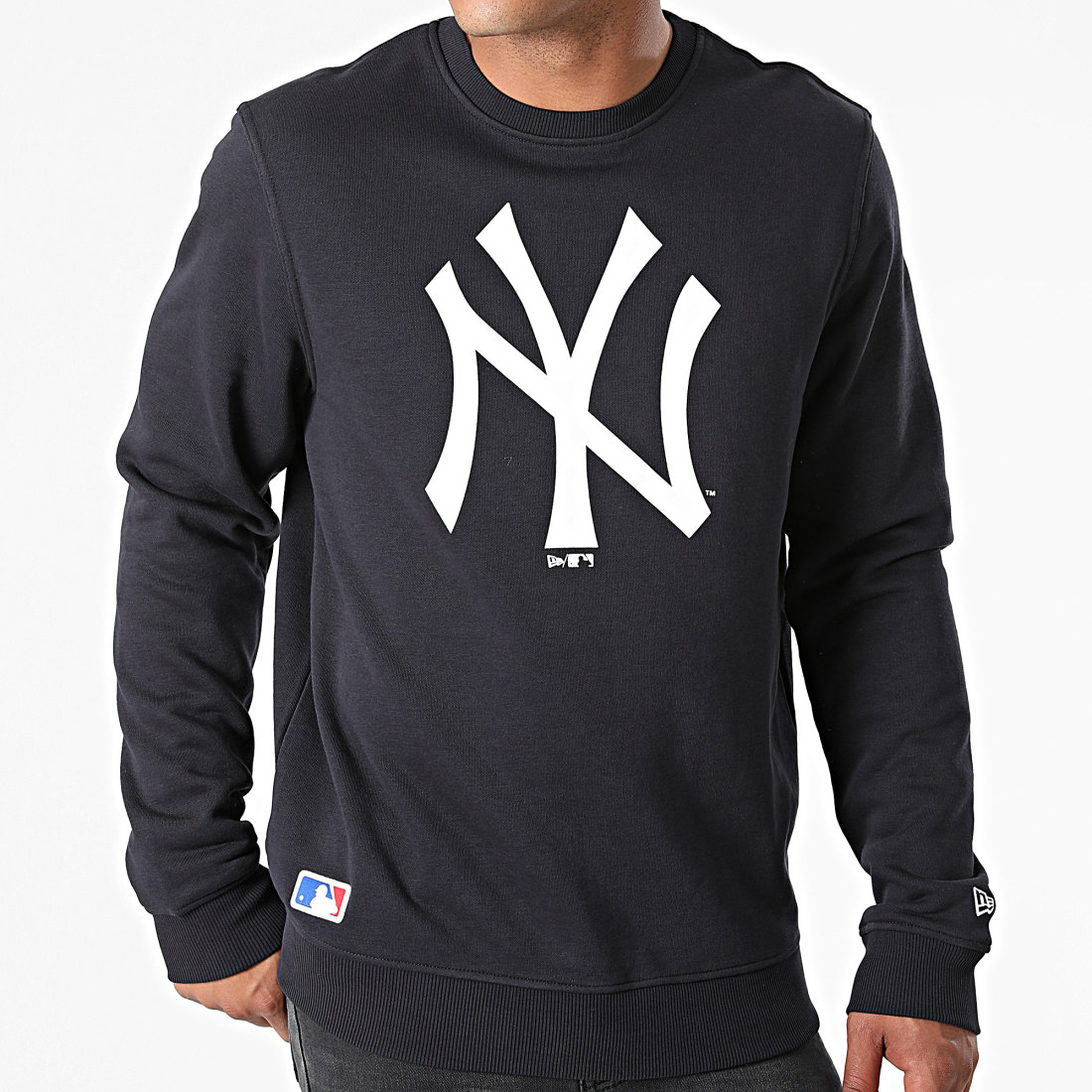 New Era Sweat Crewneck New York Yankees Team Logo 11204078 Bleu