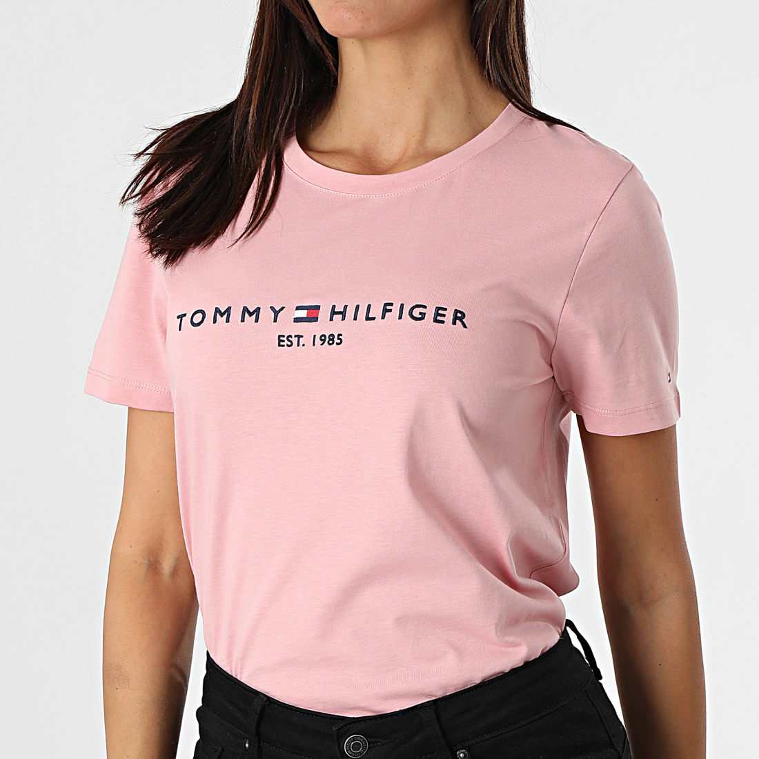 Tommy Hilfiger Tee Shirt Femme Regular 8681 Rose