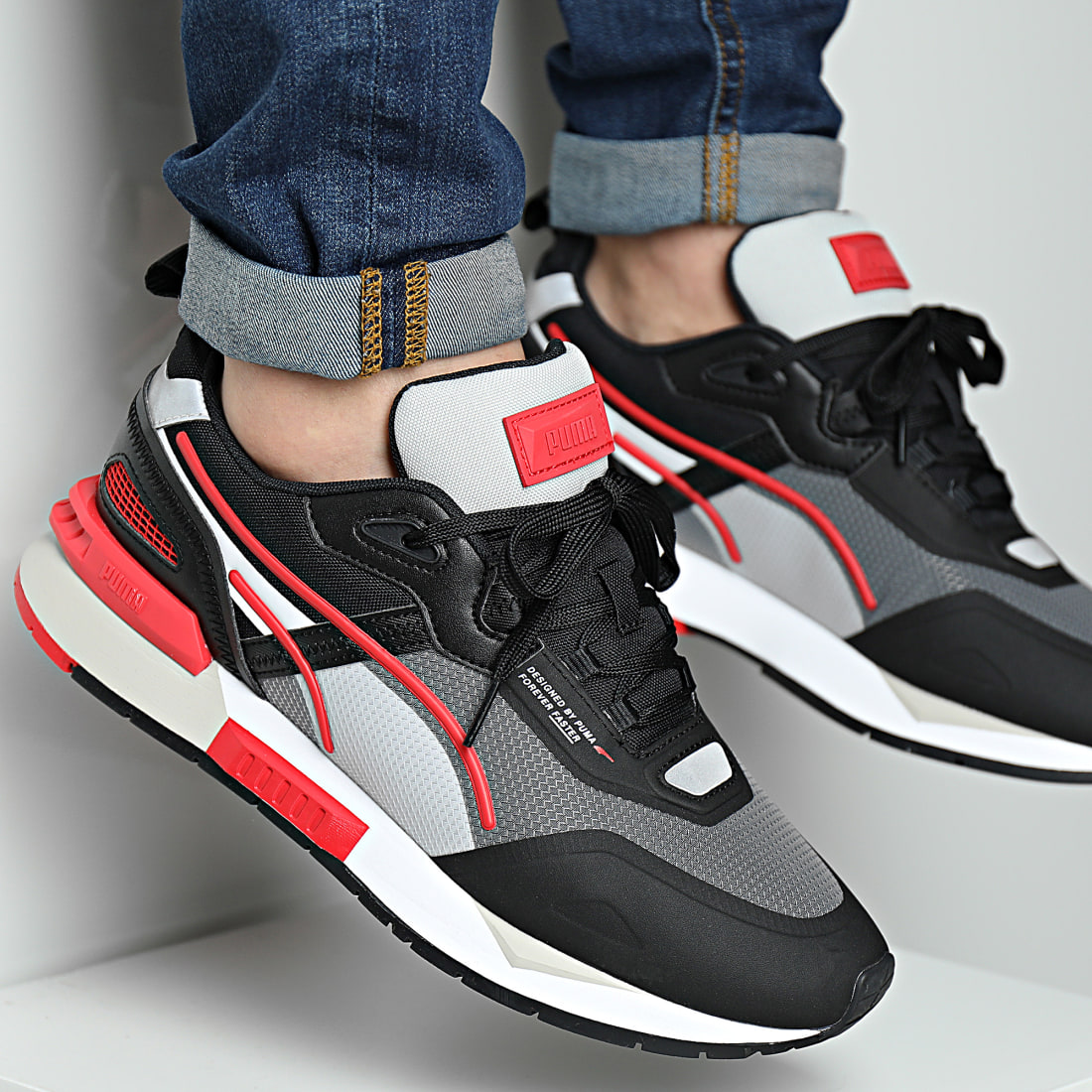 baskets mirage tech 381118 puma white puma black