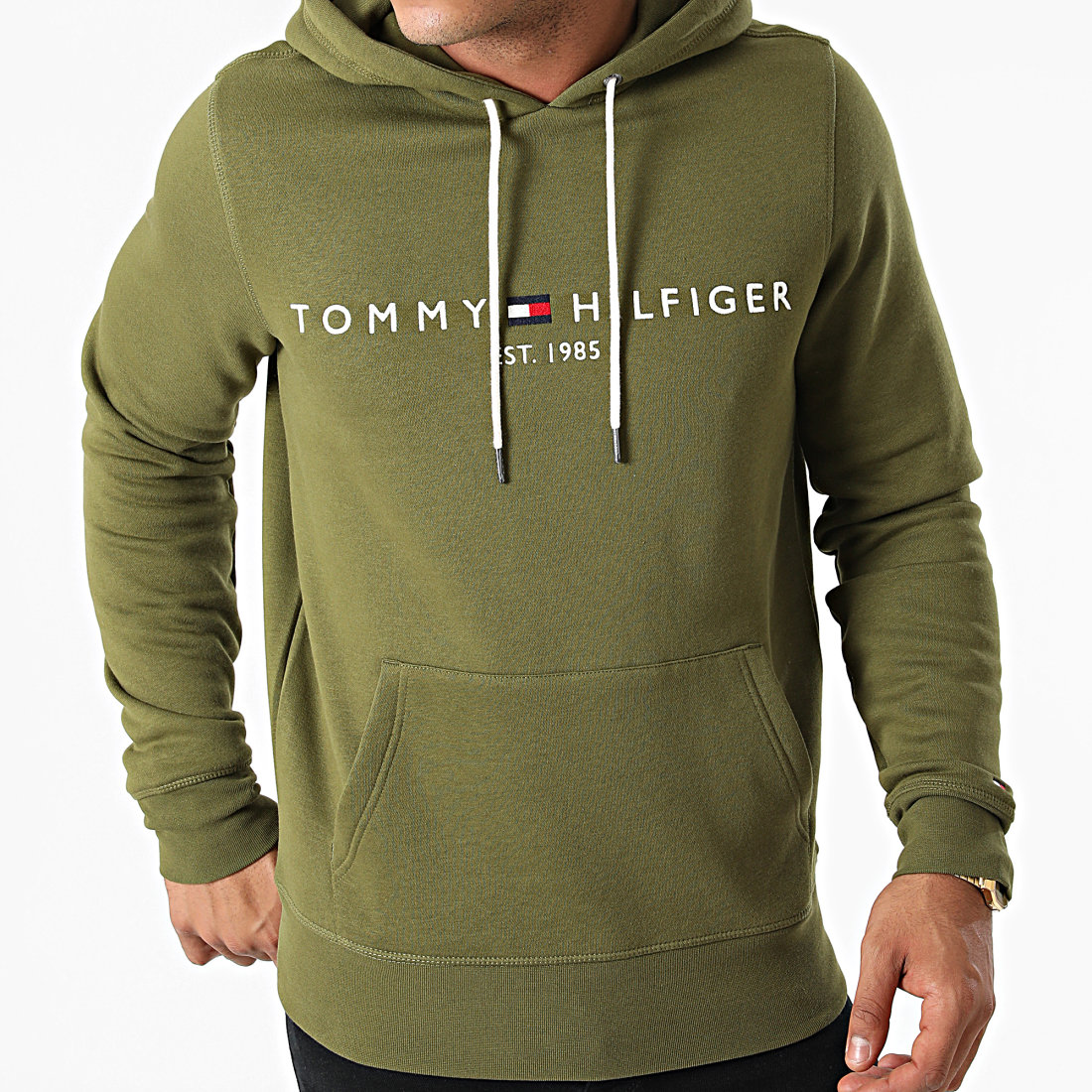 sweat asics homme verte