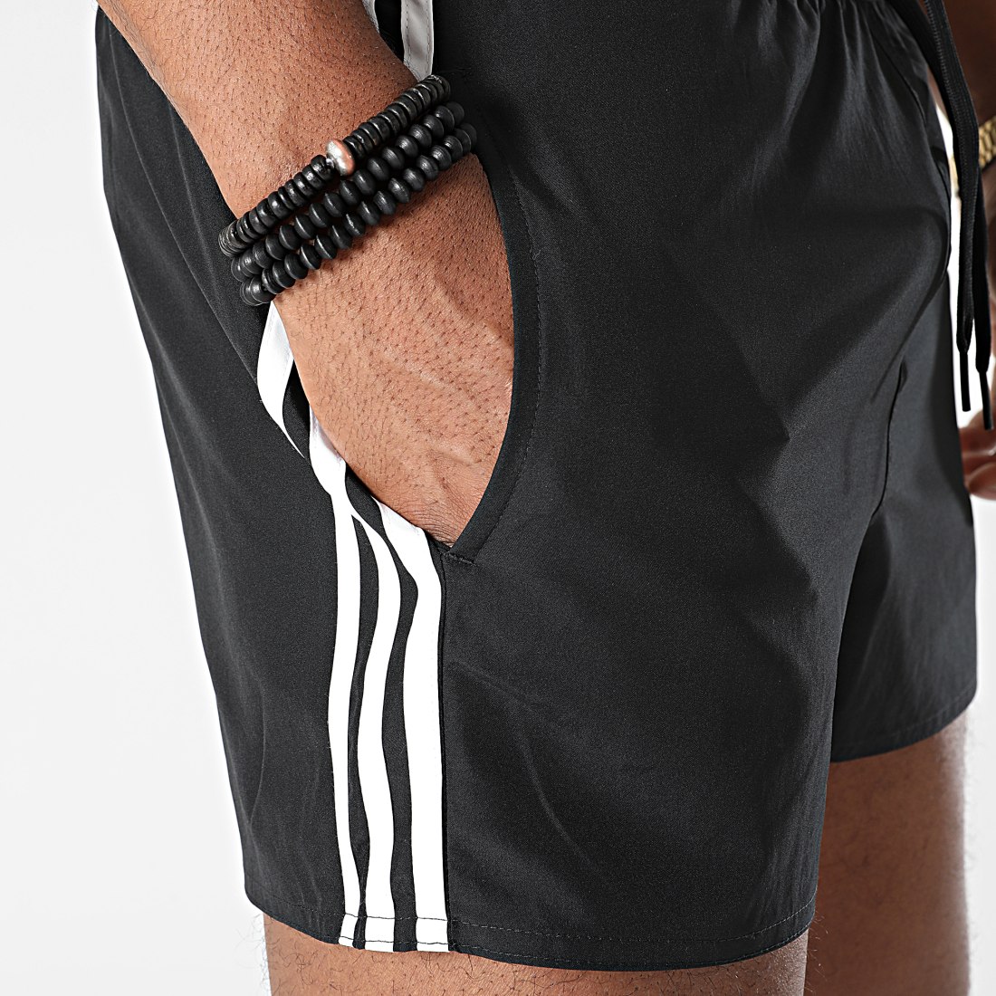 Adidas Performance - Short De Bain A Bandes GQ1095 Noir - LaBoutiqueOfficielle.com