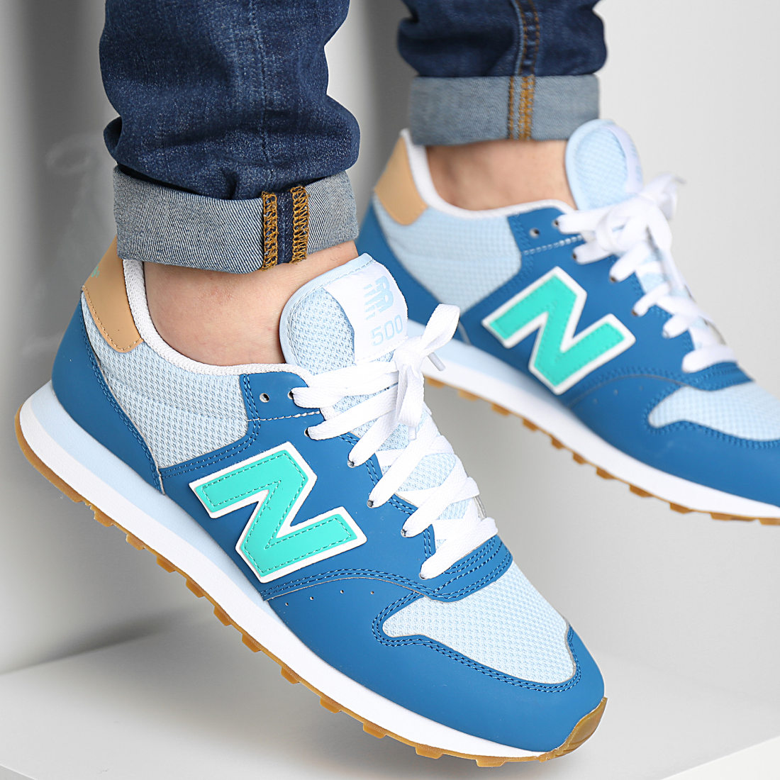 New Balance - Baskets Lifestyle 500 GM500MR1 Blue - LaBoutiqueOfficielle.com