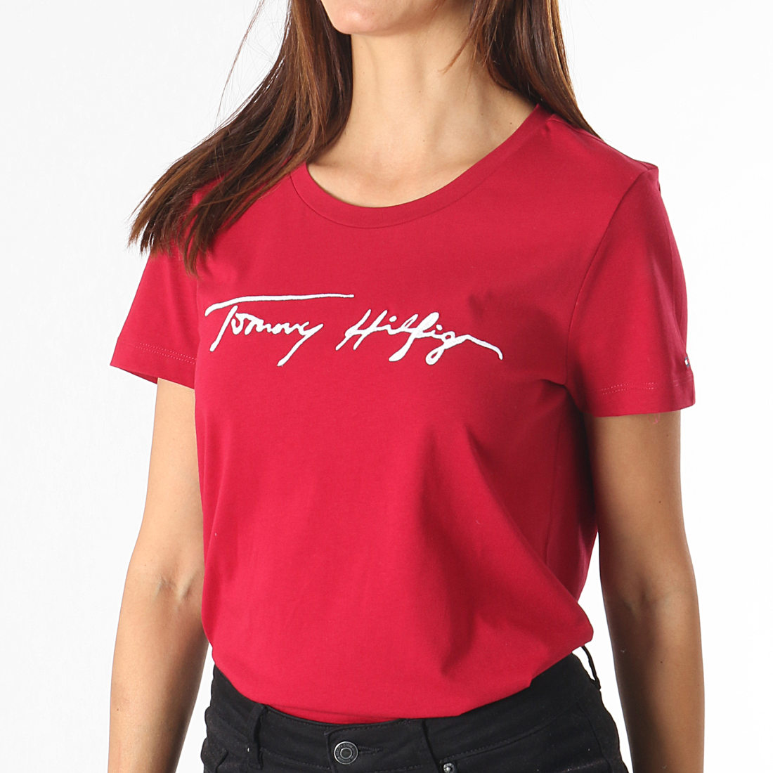 T shirt tommy hilfiger femme rouge store