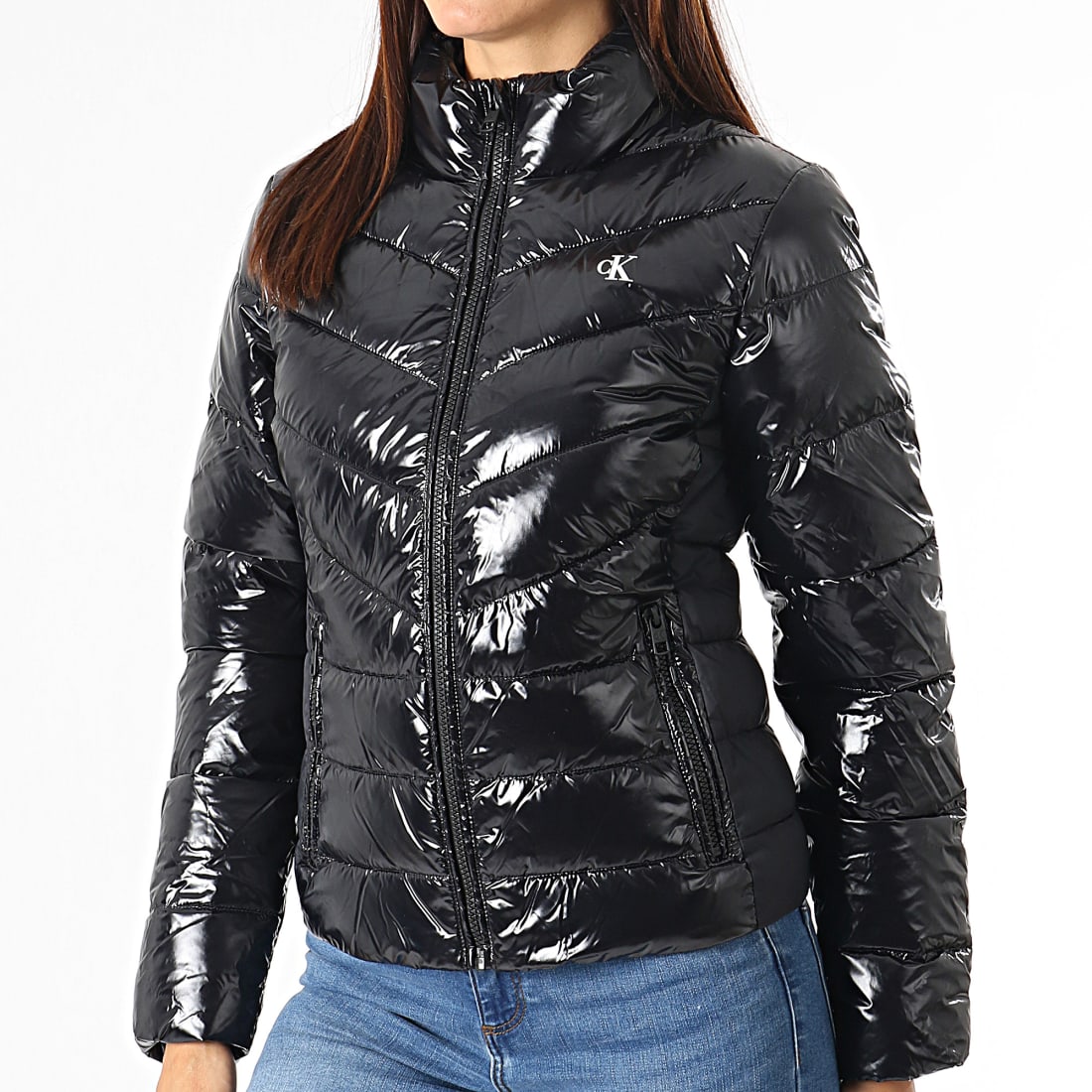 Calvin Klein Doudoune Femme Glossy Padded 6261 Noir