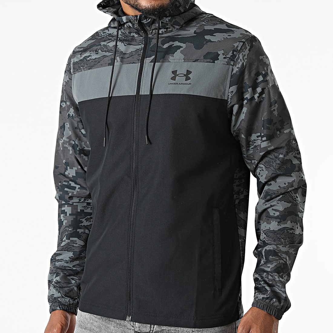 Under Armour CoupeVent Zippée Capuche UA Sportstyle Camo 1361622