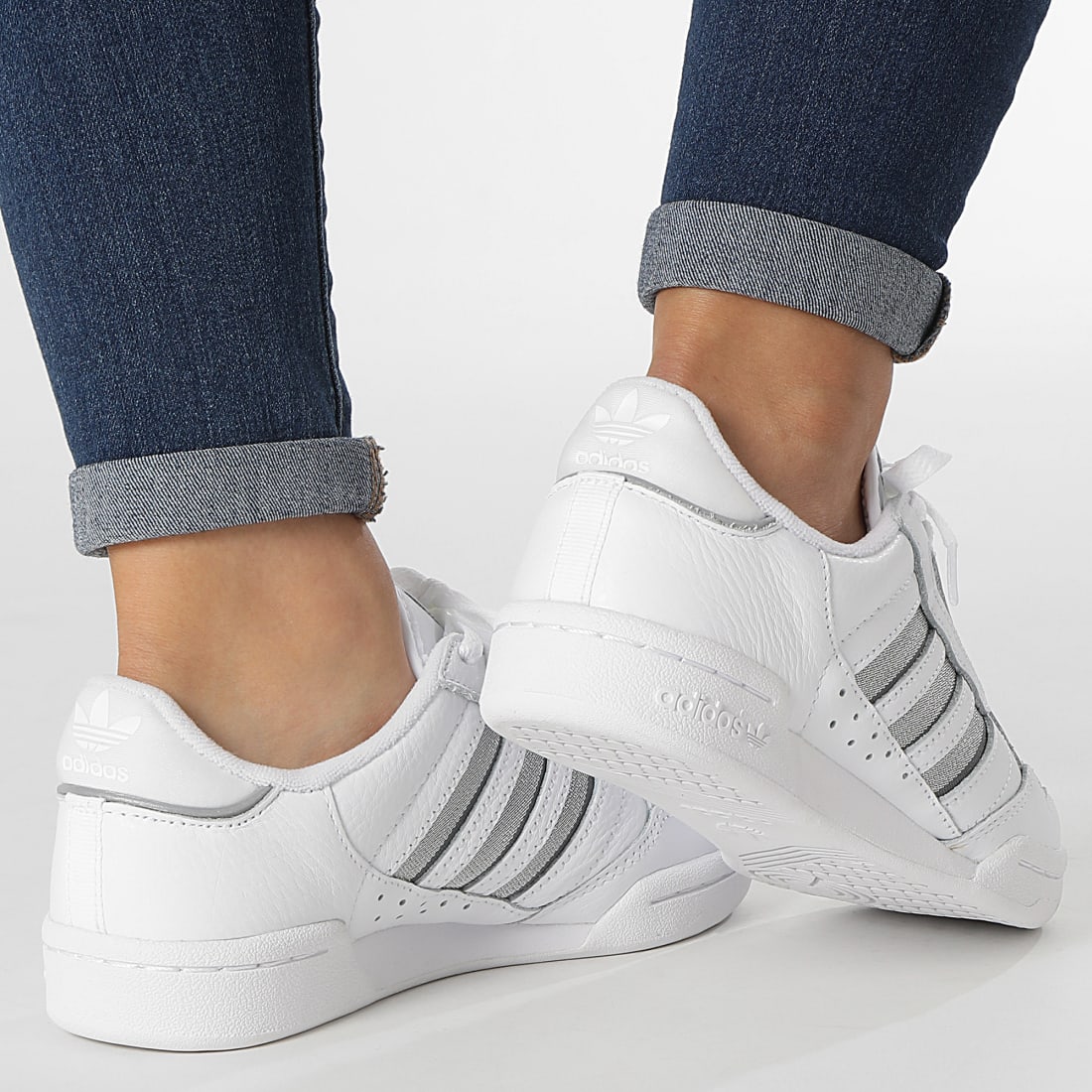 Adidas Originals - Baskets Femme Continental 80 S42626 Cloud White Silver Metallic Grey Three 