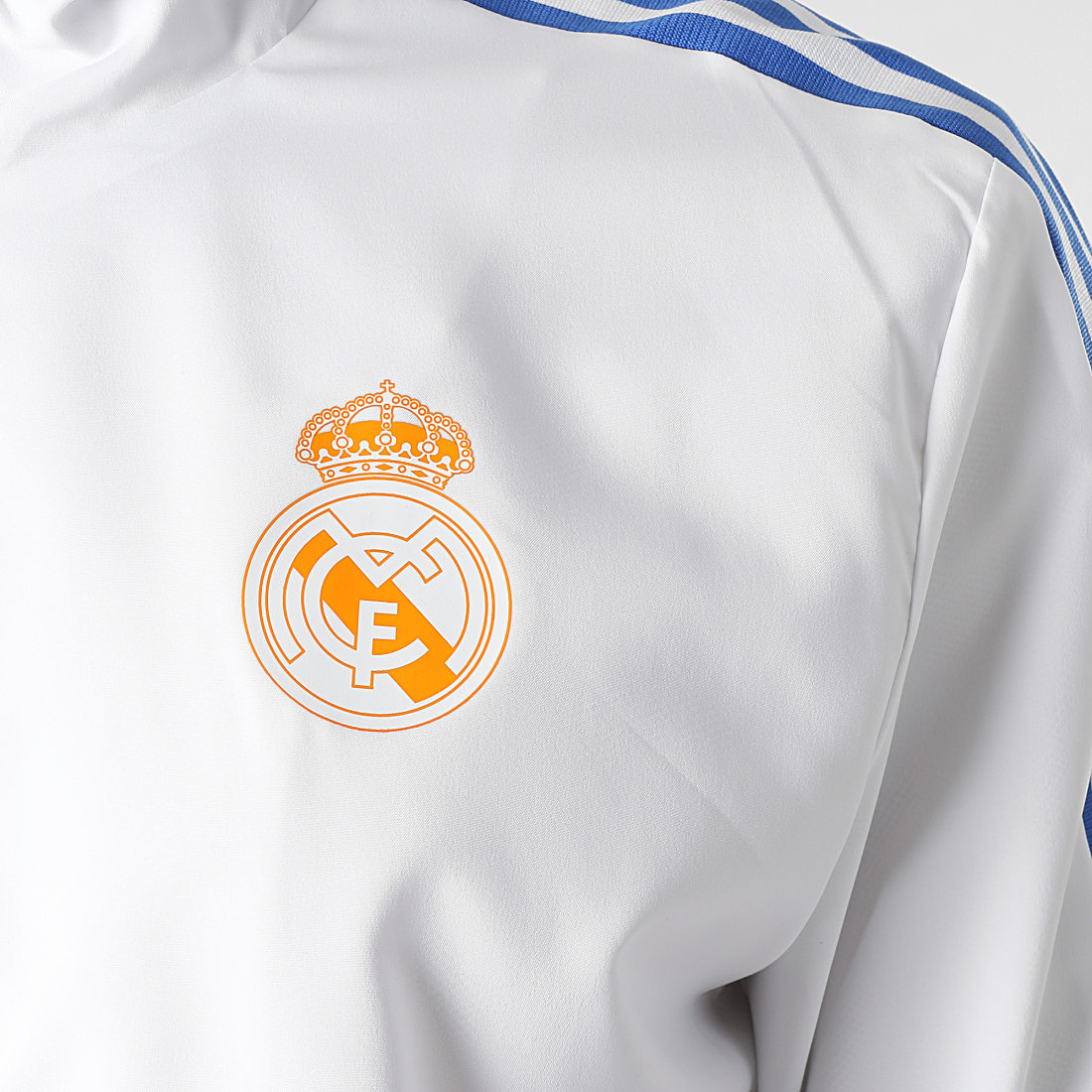 Adidas Performance - Veste Zippée Capuche A Bandes Real Madrid GR4333 Blanc  - LaBoutiqueOfficielle.com