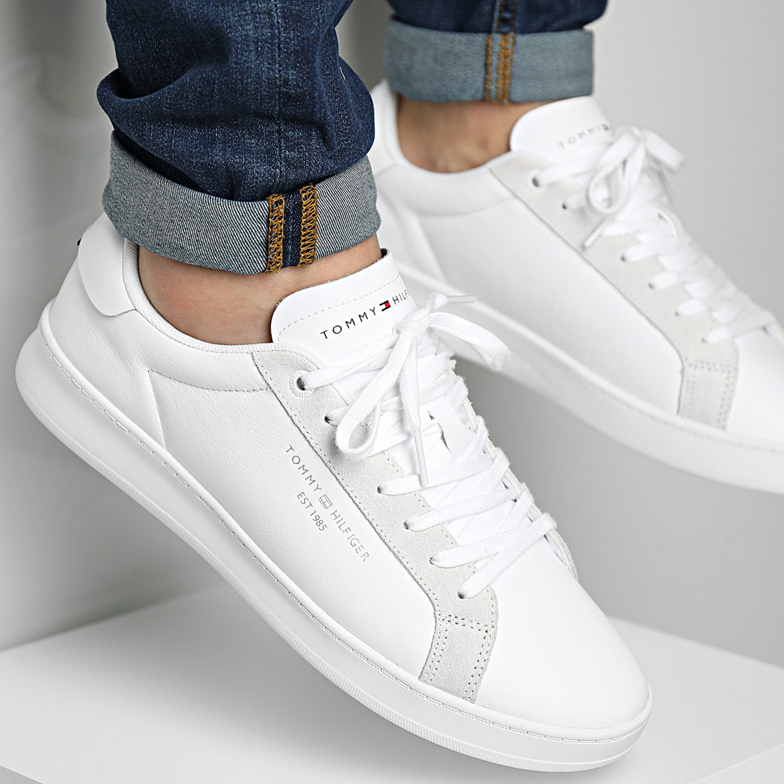 Tommy Hilfiger Baskets Cupsole Court Leather 3627 White