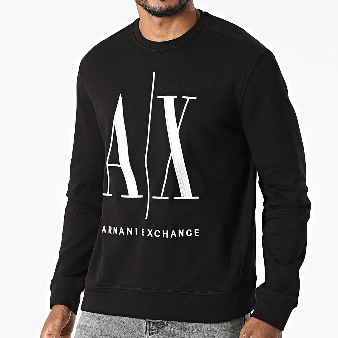Armani Exchange Sweat Crewneck 8NZMPAZJ1ZZ Noir