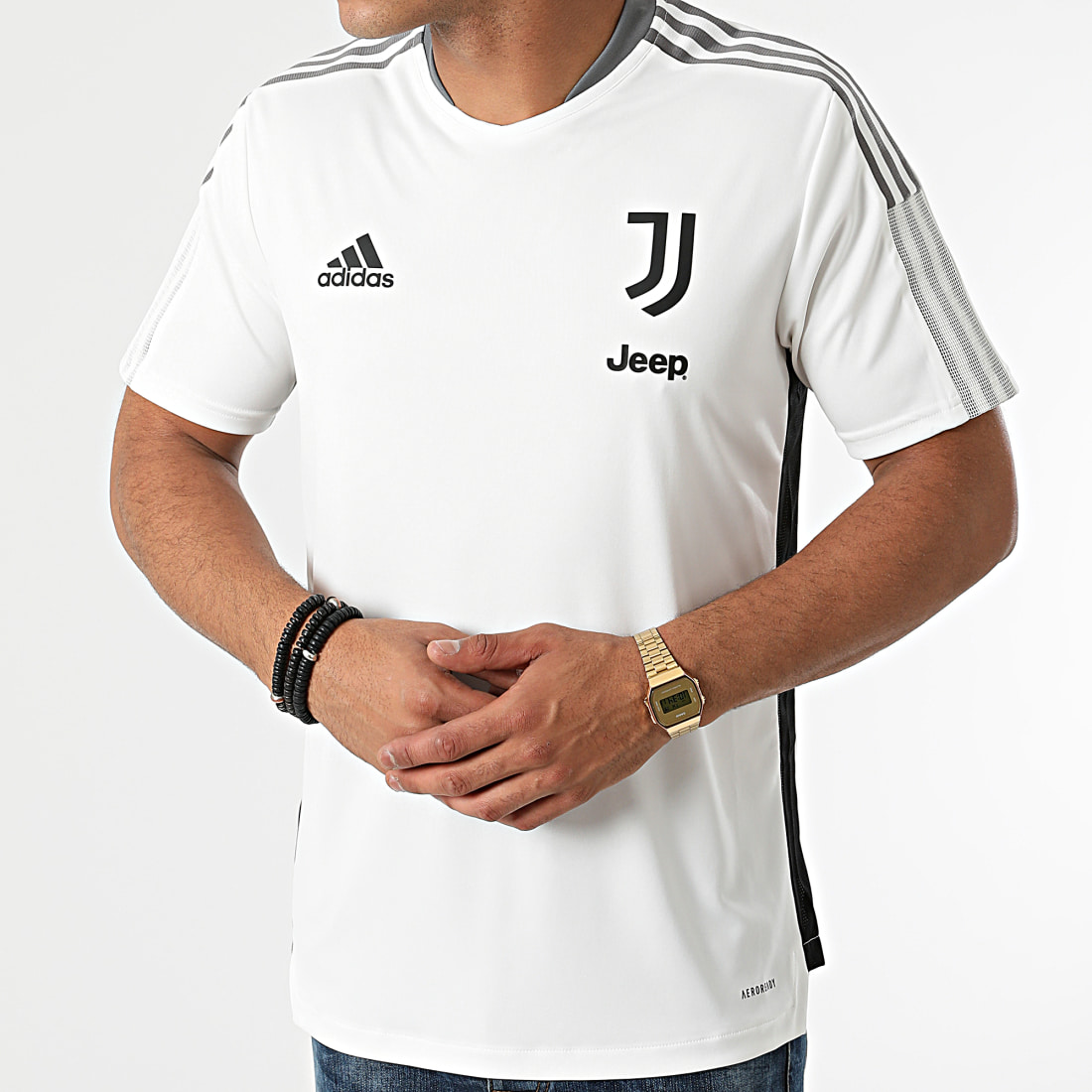 Adidas Performance - Tee Shirt De Sport A Bandes Juventus GR2937 Ecru -  LaBoutiqueOfficielle.com