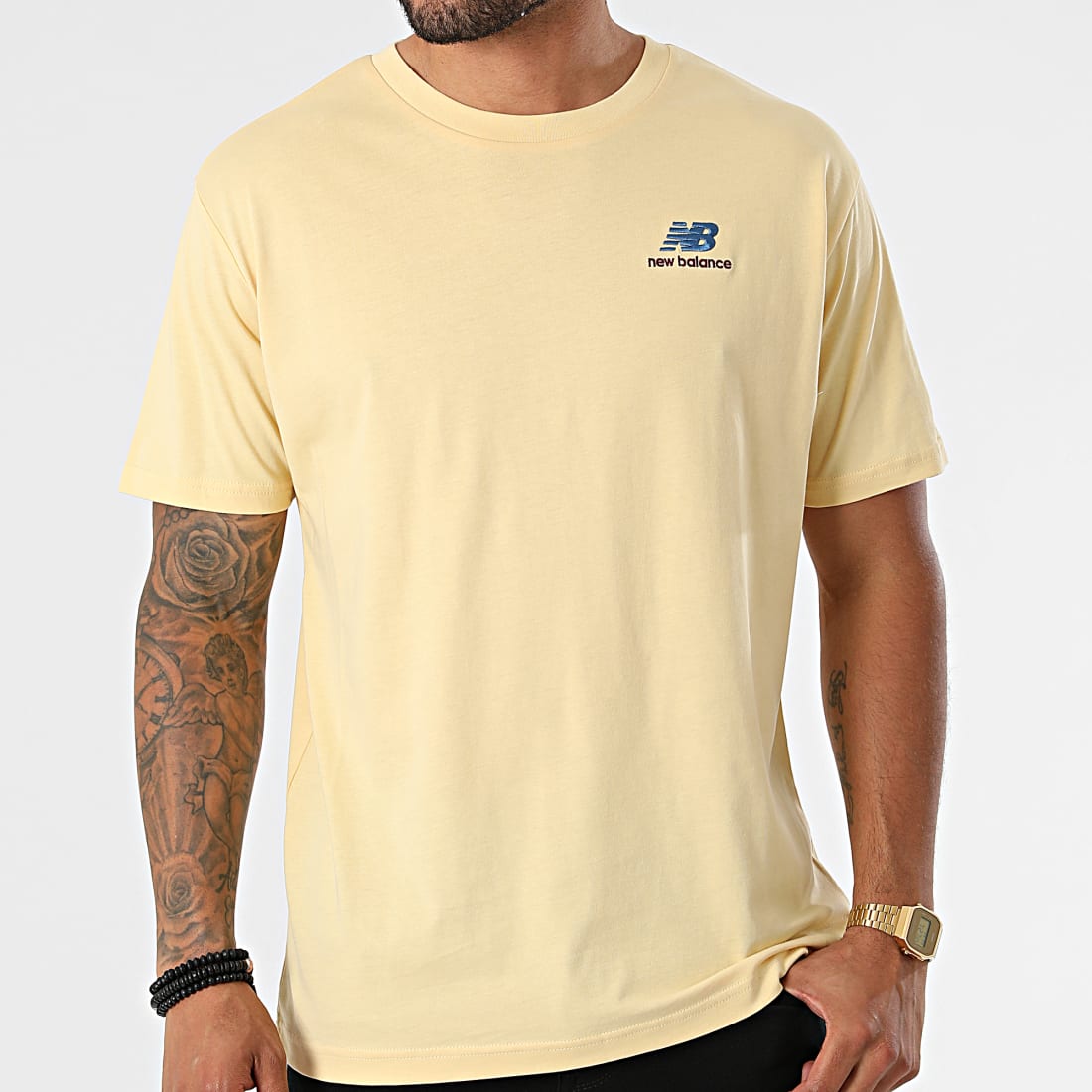 New Balance - Tee Shirt MT11592 Jaune - LaBoutiqueOfficielle.com