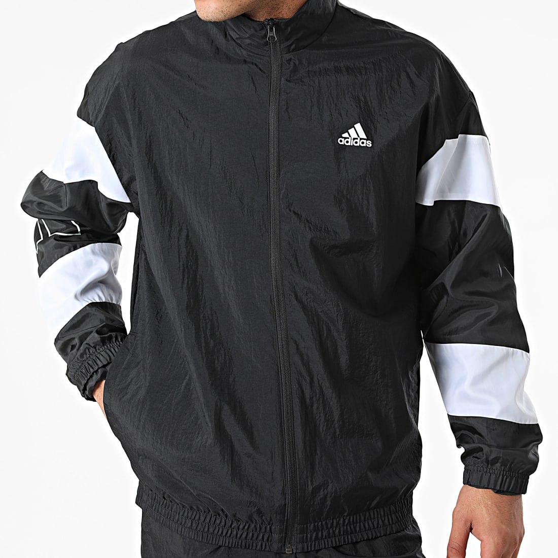 SPORTSWEAR Adidas MTS TEAM SPORTS - Ensemble de survêtement Homme  black/white - Private Sport Shop