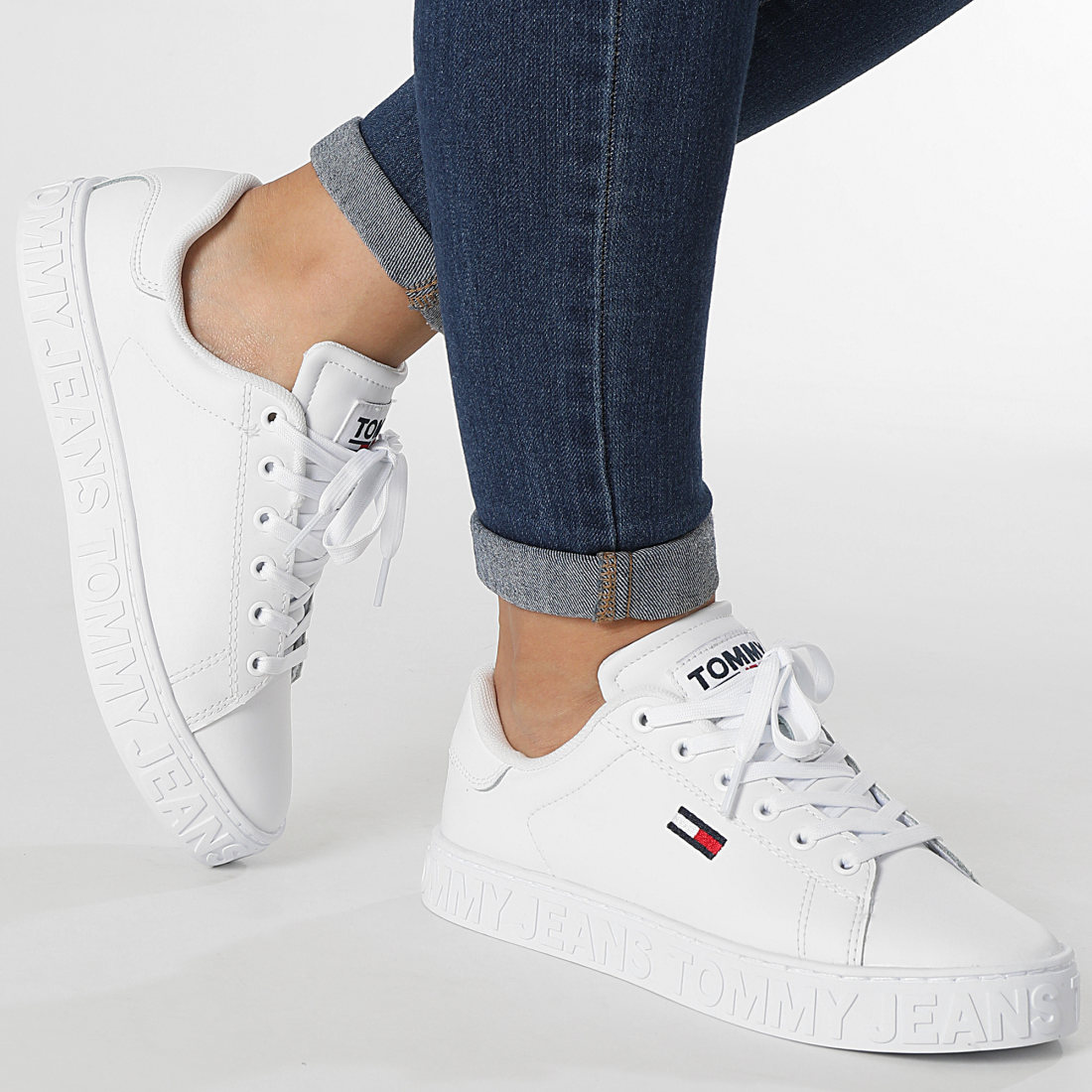 Tommy Jeans Baskets Femme Cool Tommy Jeans Sneaker 1616 White