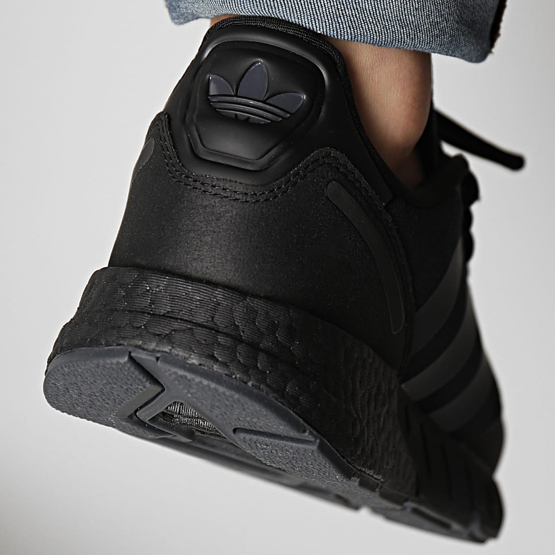 Chaussures adidas - Zx 1K Boost H05335 Black/Black - Sneakers - Chaussures basses - Homme 