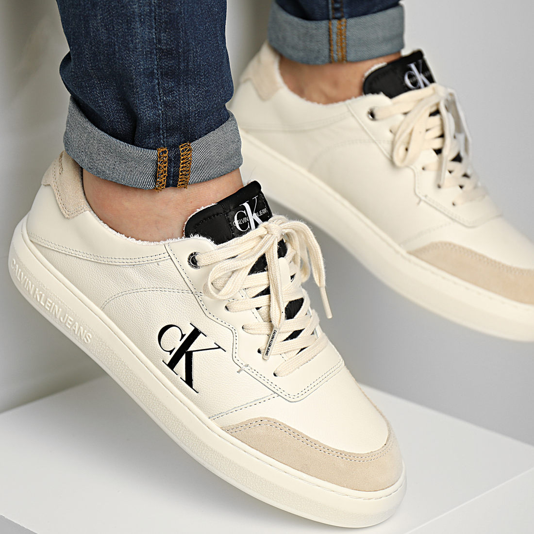 calvin klein chunky cupsole lace up