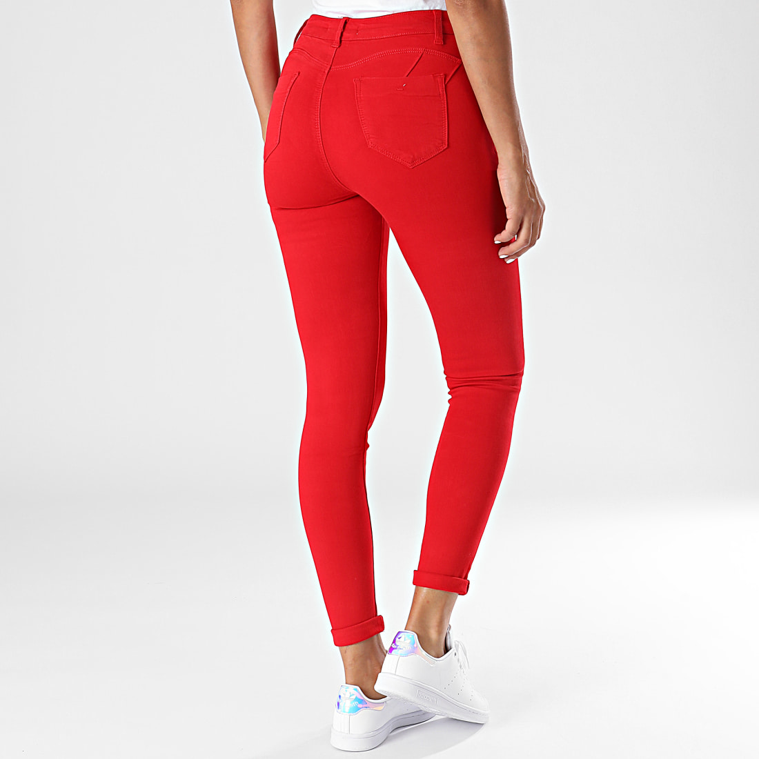 jean skinny rouge