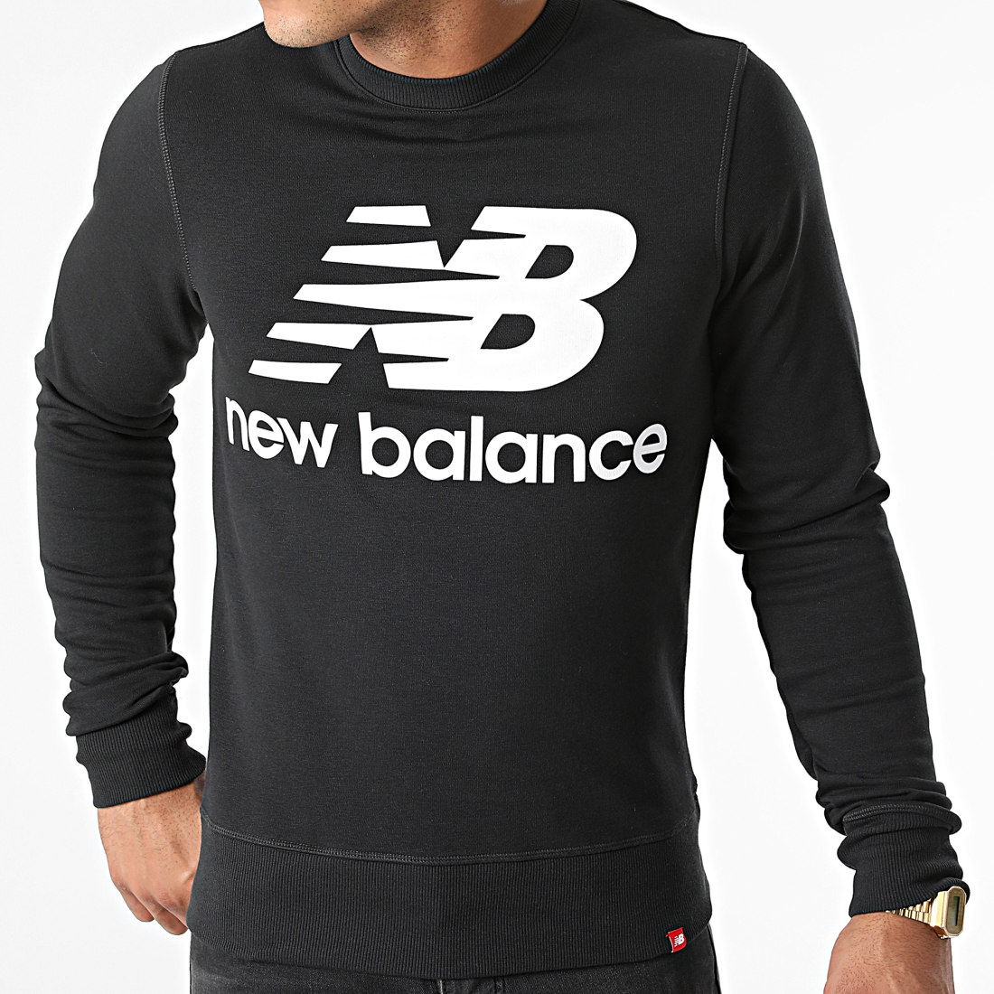 New Balance Sweat Crewneck MT03560 Noir