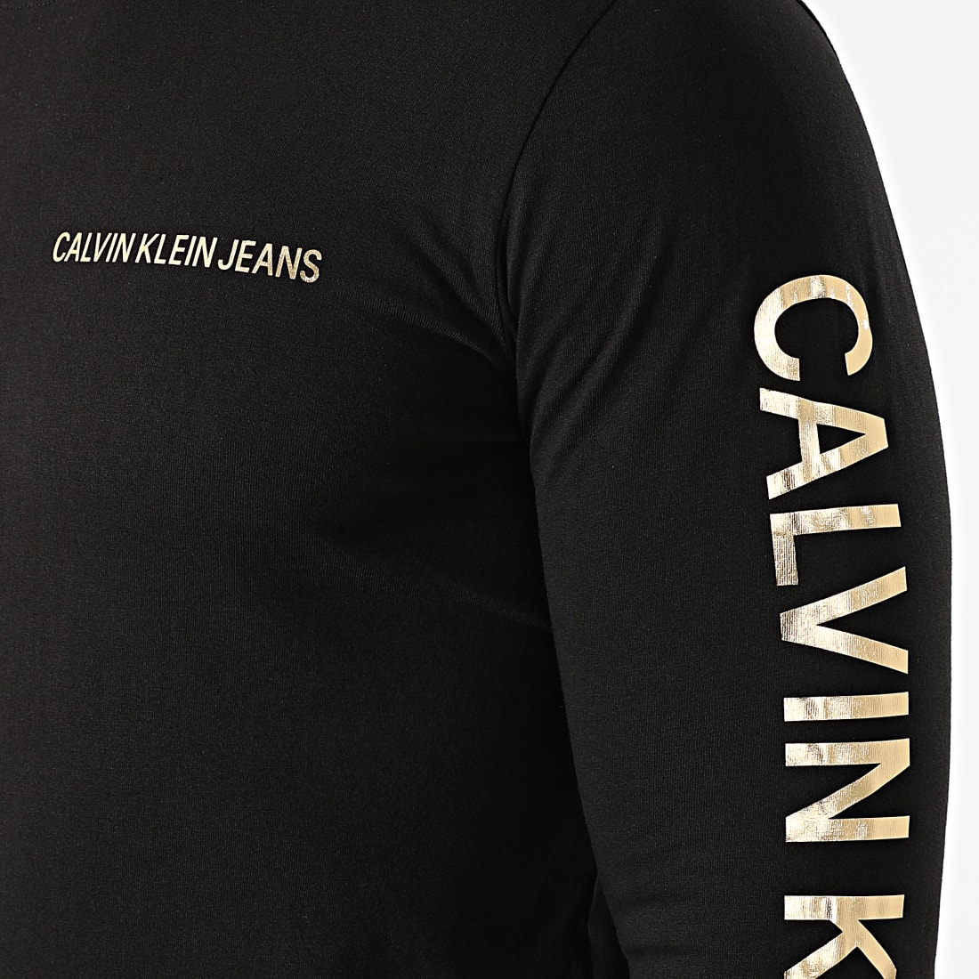 Marque  Calvin KleinCalvin Klein T-shirt en coton à manches longues 