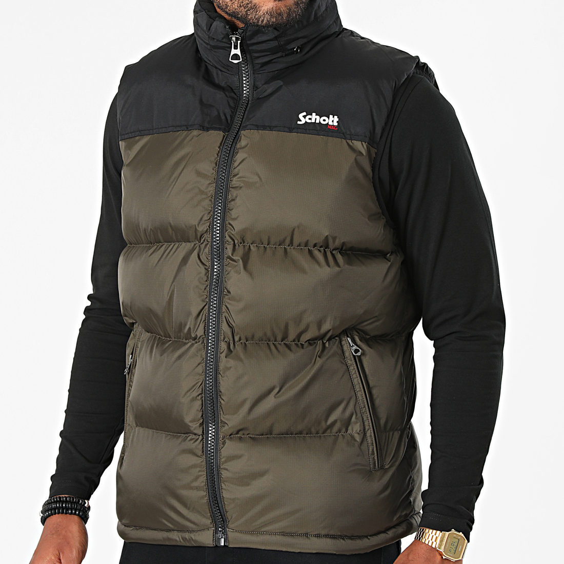 doudoune schott sans manche